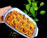 عکس مرحله 4 از دستور شیرینی باقلوایی با شهد به 😋😍 (رول دارچینی)