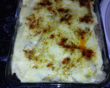 Foto del paso 4 de la receta: Pulpo con gratén de patatas con all i oli