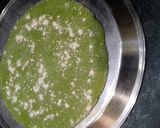 A picture of step 3 of Tricolour lachha paratha.