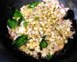 A picture of step 3 of Gongura Prawns (Andhra style Prawns Curry cooked with tangy Sorrel Leaves).