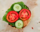 A picture of step 12 of Shredded chicken burger.