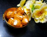 A picture of step 4 of Besan laddu.