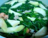 Hình bước làm 2 của món Canh mồng tơi mướp nấu tôm thịt