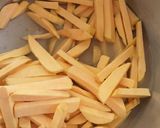 A picture of step 1 of Sweet Potato Chips#4 week challenge.