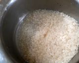 A picture of step 3 of Coconut milk with peas pulav.