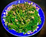 Hình bước làm 4 của món Rau Muống Xào Tỏi