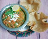 A picture of step 5 of Veg kolhapuri.