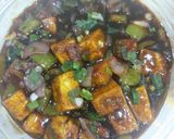 A picture of step 5 of Paneer chilli.