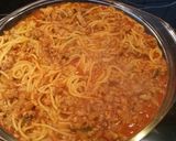 Bolognai spagetti sütőben sütve recept fázis 4 fotója