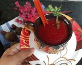 A picture of step 5 of Beetroot Carrot Soup.