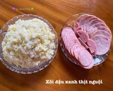 Hình bước làm 5 của món Xôi đậu xanh nấu bằng nồi cơm điện