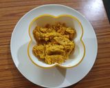 A picture of step 7 of Bhutte ka kees ka paratha.