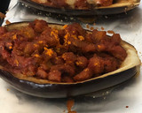 Foto del paso 7 de la receta: Berenjenas rellenas (vegetarianas/veganas) con soja texturizada