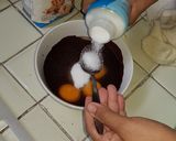 รูปขั้นตอนการทำที่ 2 ของ บราวนี่ไมโครเวฟ