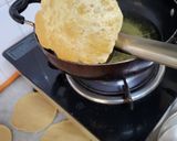A picture of step 11 of Poori Bhaji(Maharashtrian Style).