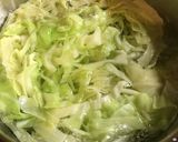 A picture of step 2 of Korean cookery cabbage salad! (Namuru).
