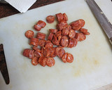 Foto del paso 2 de la receta: Tortilla de papas, calabacín, cebolla y chistorra