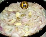 A picture of step 4 of Mutton Pasanda.
