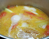 Foto del paso 3 de la receta: Caldo de pollo y virutas de jamón