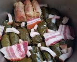 Pas rețetă Sarmale din viță de vie și varză murată cu carne mix porc și vită 6 fotografie