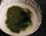 A picture of step 8 of Pani puri ice cream with potato mousse.
