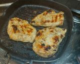 A picture of step 2 of Chicken Steaks.