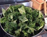 A picture of step 1 of Curly Kale with Cream and Crispy Breadcrumbs.