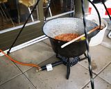 Partybogrács sertés - marha recept fázis 11 fotója