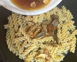 鐵鍋牛蕈菇螺旋麵的食譜步驟4照片