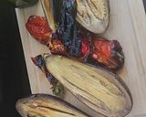 Baba ganoush padlizsánkrém füstön sütve recept fázis 3 fotója