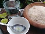 Gulali rambut nenek/arbanat langkah memasak 2 foto