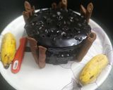 A picture of step 5 of Chocalte banana cake.