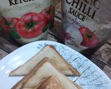 A picture of step 4 of Chicken toast sandwich.
