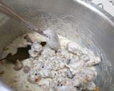 A picture of step 2 of Mutton yakhni polaw potato green piece.