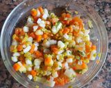 Foto del paso 2 de la receta: Ensalada con jamón y vegetales. #1receta1arból
