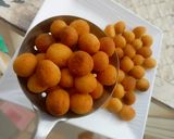 A picture of step 7 of Milk Balls.