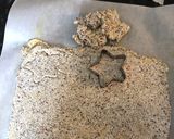 A picture of step 4 of Keto sesame cookies.