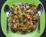 A picture of step 7 of Rice tikki chaat.