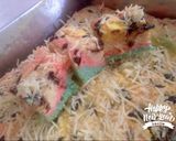 Foto langkah ke 9 dari resep Rainbow chiffon cake choco chesse.