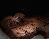 A picture of step 5 of Dark chocolate cheese truffle brownie.