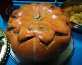 A picture of step 14 of Pumpkin stuffed rice.