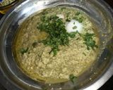 A picture of step 2 of Green Moong daal Dhoka.