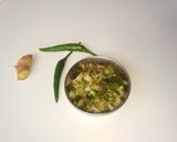 A picture of step 4 of Mizoram Style Hmarcha Rawt.