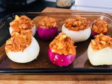 Cebollas rellenas de atún