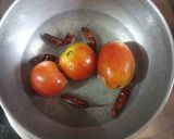 A picture of step 1 of Momo chutney.