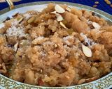 A picture of step 1 of Makhandi halwa.