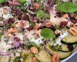 Une image de l'étape 3 de Carpaccio de courgettes, burrata fondante & pesto frais.