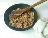 Foto langkah ke 2 dari resep Sup Labu dan Daging Cincang.