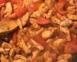 A picture of step 2 of Penne Rosa.