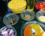 A picture of step 1 of Dhaba style chane ki daal.